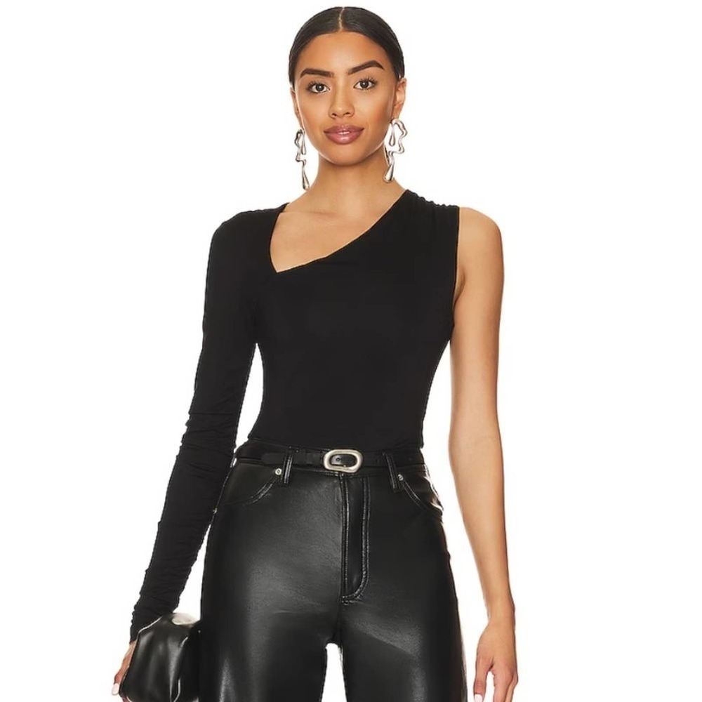 NWOT ALL THE WAYS Nandita Cutout Bodysuit in Black Large